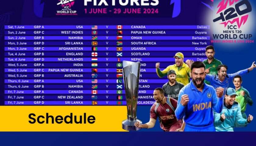 T20 World Cup 2024 Full Schedule Dates Times Venues